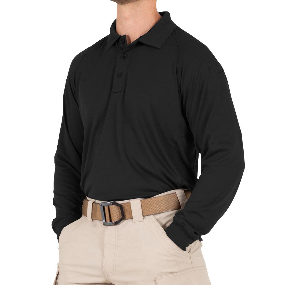 完売品 新品 BRIEFING MENS TOUR POLO ブラック First Tactical® Men's Performance Polo Long Sleeve